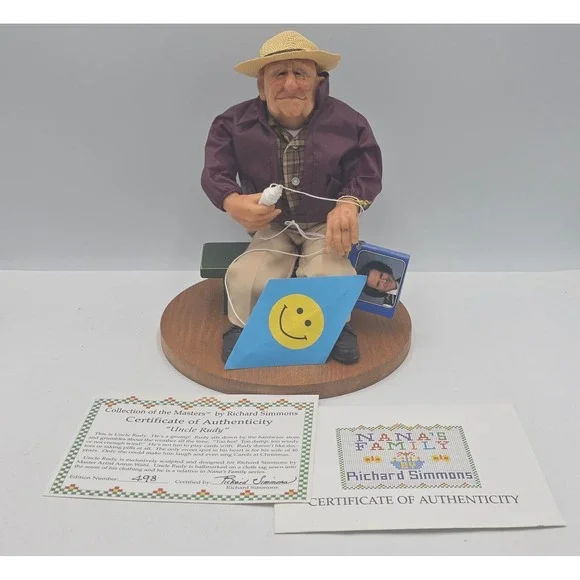 Vintage Richard Simmons Uncle Rudy Doll Nana's Family Annie Wahl w/ COA Box #498