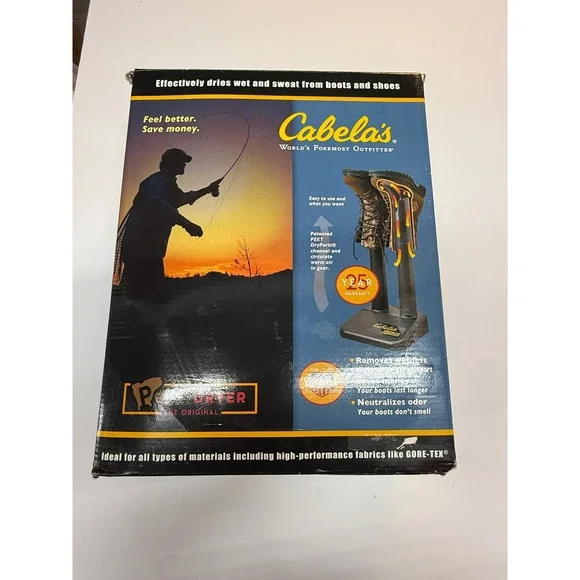 Cabelas Original PEET Boot Dryer M97 Electric Shoe Deodorizer Made in USA Black