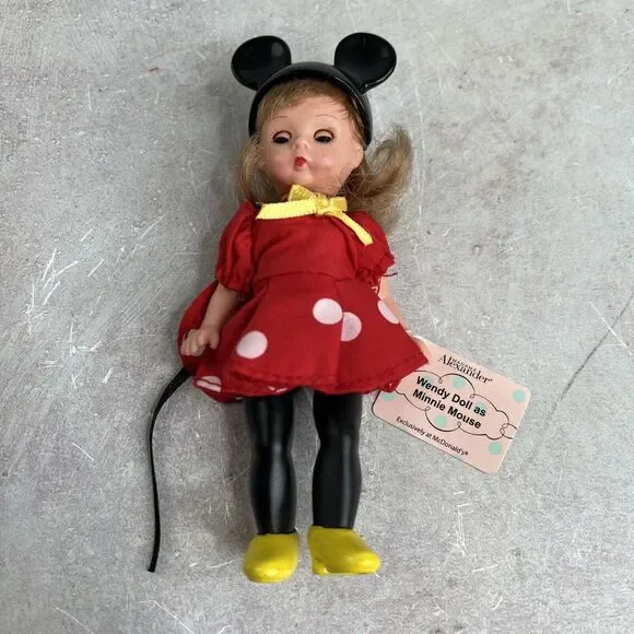2004 Madame Alexander McDonald's Happy Meal Toy WENDY as‎ MINNIE MOUSE 5.5