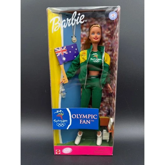 Barbie Olympic Fan Australia‎ Doll Sydney 2000 Mattel 25975