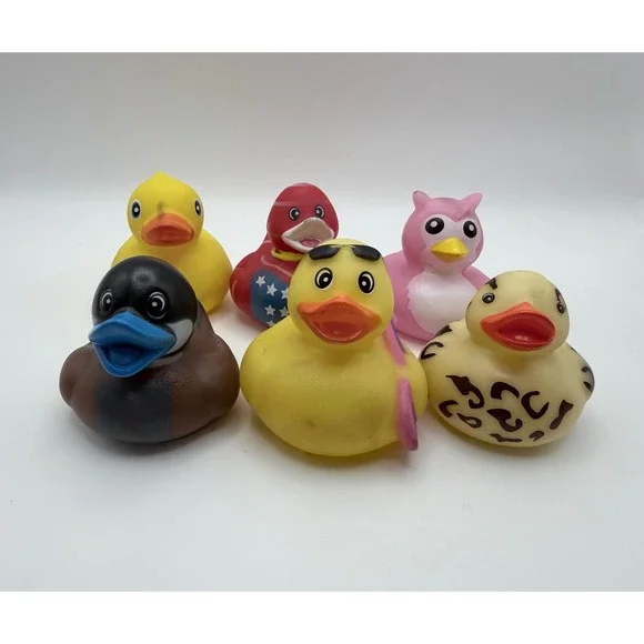 Rubber Duck‎ Bath Toy Set Novelty Character Collection Funny Collection