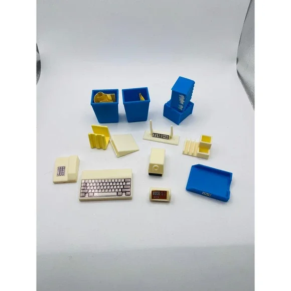 Barbie‎ Accessories Office 1990 Arco Travel Agency Incomplete Lot Doll Playsets