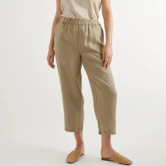 Quince 100% European Linen Pants XL Army