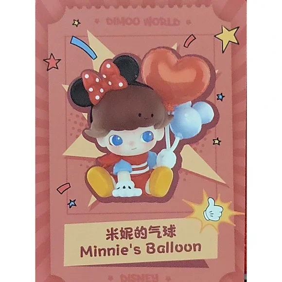 POP MART Dimoo World x Disney Series Confirmed Figure Doll - Minnie's Balloon