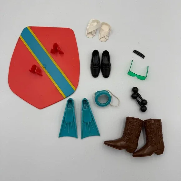 Vintage 1972 Mattel Barbie Ken‎ Brad Fashion Accessories Beach Beat #3384 HTF