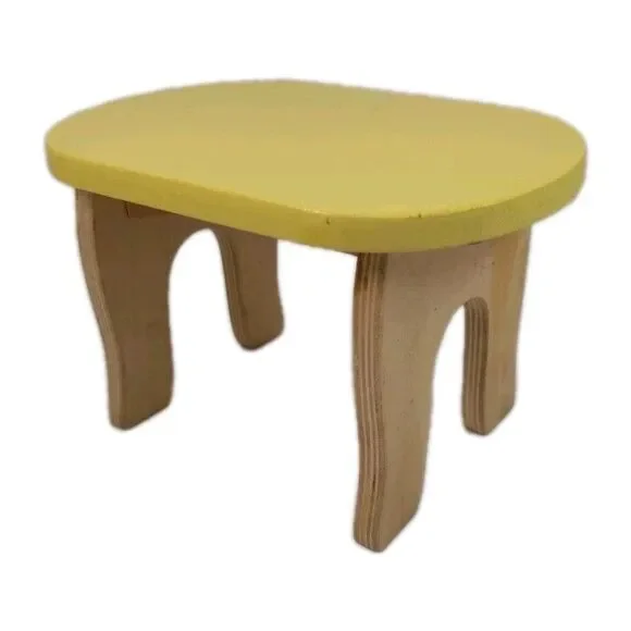 Kid Kraft Wood Doll Furniture Dining Table Yellow and Tan