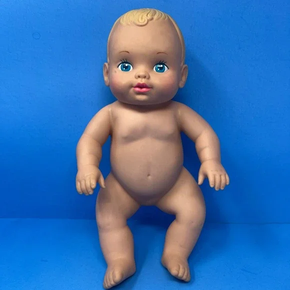 Lauer Toys Water Babies Doll 12 Inch Nude Blue Eyes 1990 Vintage Rare