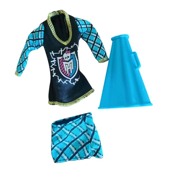 Monster‎ High ghoul spirit Frankie Stein outfit With MEGAPHONE Blue