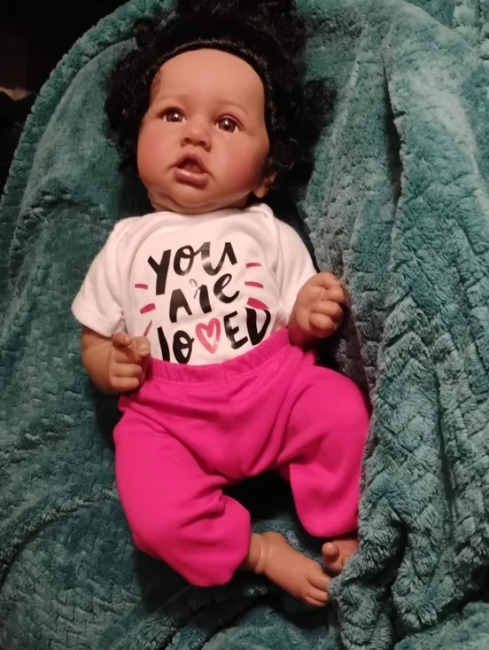 Beautiful African American Baby Doll- Lifelike