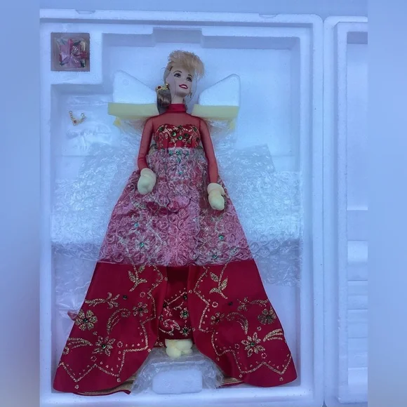 Holiday Gift Porcelain Barbie Collection #20128 Doll 1998 New in Box Christmas