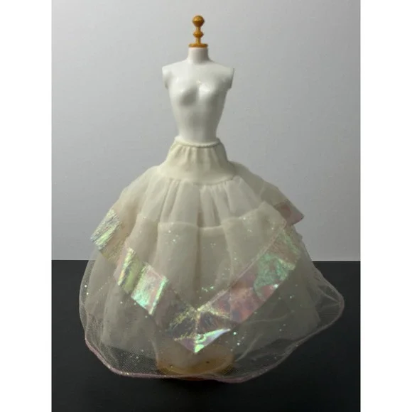 Mattel Barbie 1992 Secret Hearts Fashion Iridescent Skirt Only