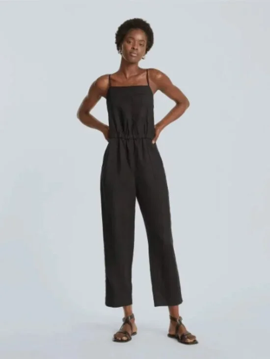 Everlane Linen The Shoestring Apron Jumpsuit NWT