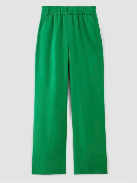 Everlane Linen Easy Pant — Grass Green