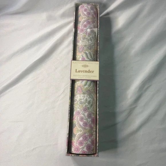 Raymond Waites Lavender Scented Drawer Liners 8 Sheets Floral Paisley 23x16.5