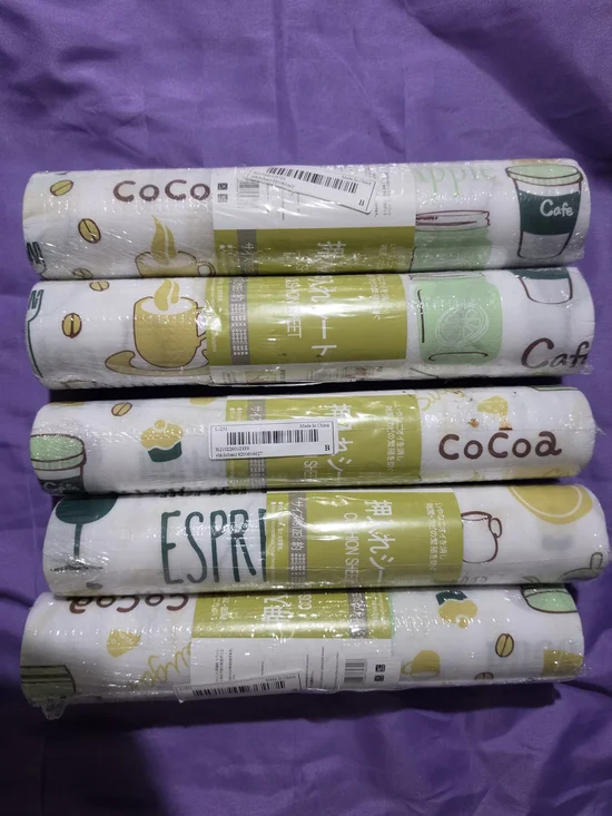 5 rolls of multifunctional shelf liners