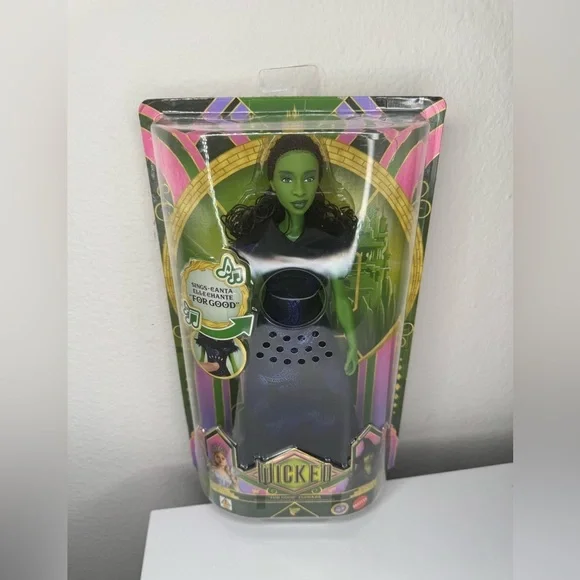Wicked For Good Elphaba Thropp Singing Changed for Good Doll NWB In Hand