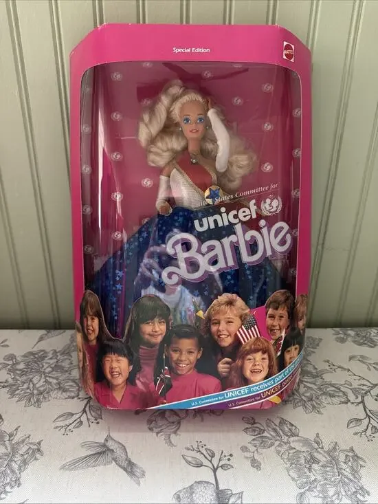 Vtg United States Committee for Unicef Barbie Doll Special Edition Mattel 1989
