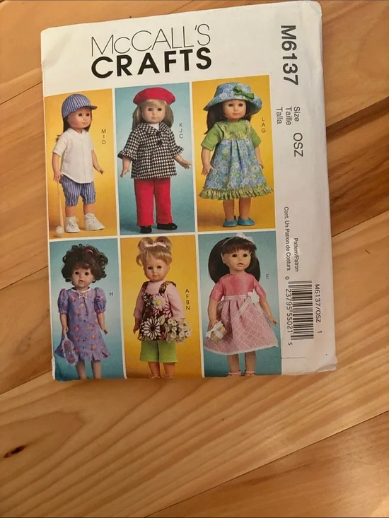 Kids Doll Clothing Pattern - Multi-Color