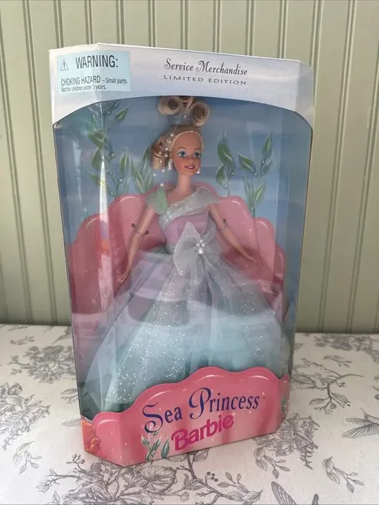Vtg Rare Mattel Sea Princess Barbie Limited Edition Fashion Doll 1996 MPN 15531