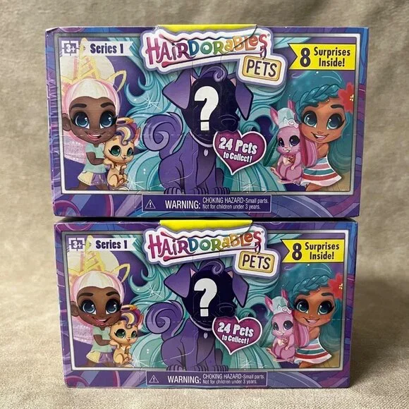 Lot of (2) Hairdoorables Pets - Series 1