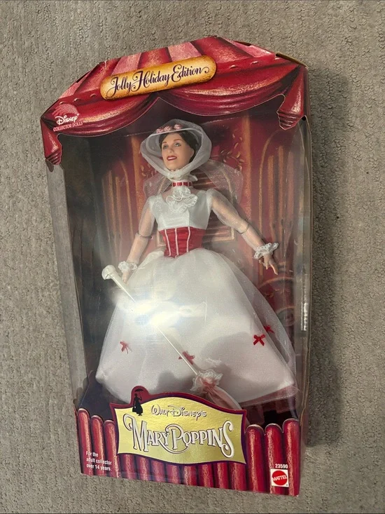 Disney Mary Poppins Jolly Holiday Edition Doll - White & Red