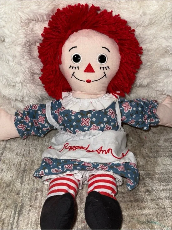 Raggedy Anne Rag doll 12” vintage doll