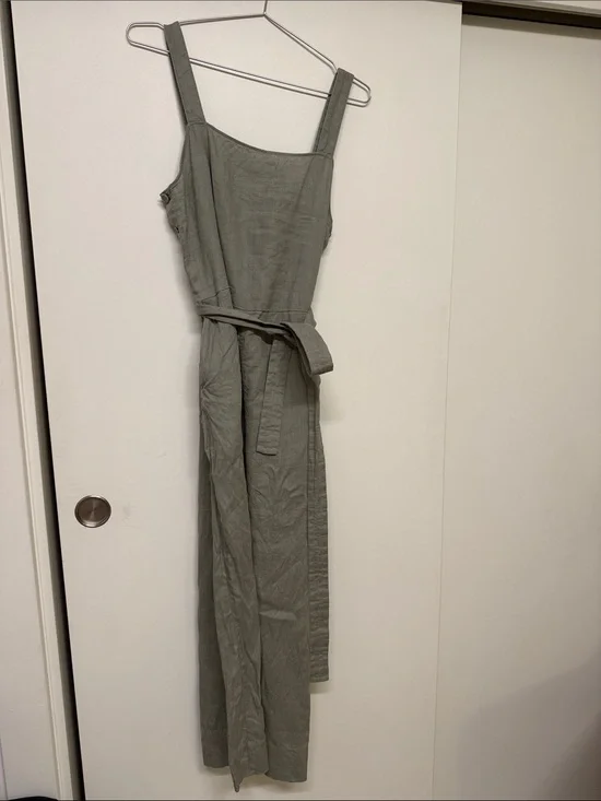 Everlane Linen Side-Button Jumpsuit
