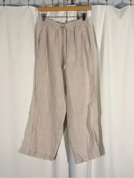 Banana Republic Oatmeal Linen Pants