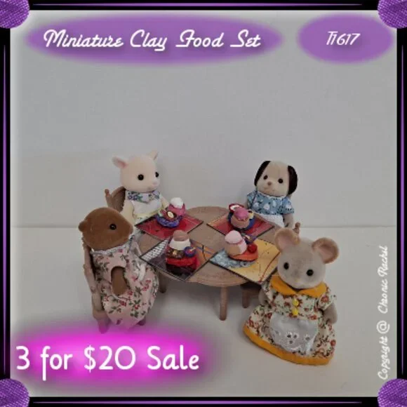 4-Piece Neapolitan Cakes Glued-Together Set with 4 Placemats