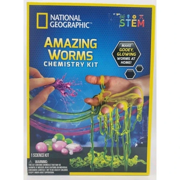 National Geographic Amazing Worms Chemistry Kit BRAND NEW Stem Science