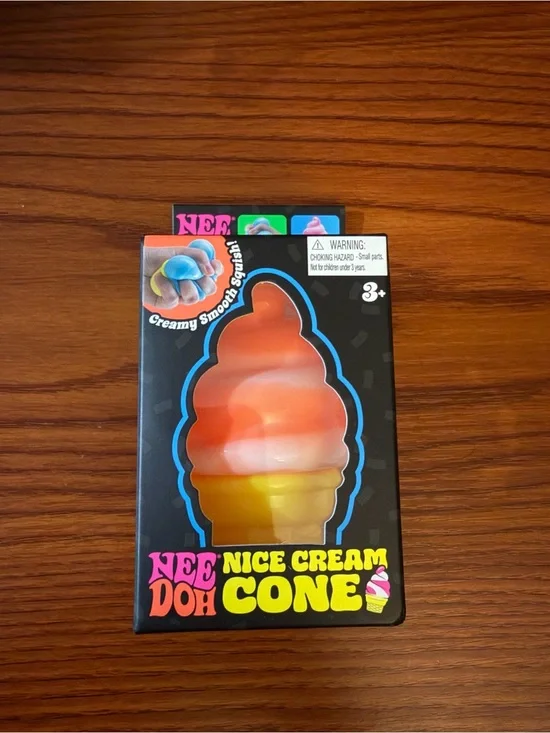 NeeDoh Nice Ice Cream Cone Orange
