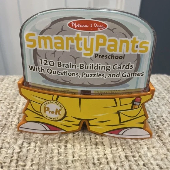 Melissa And Doug Smarty‎ Pants Preschool PreK 120 Brain Building Cards In Case