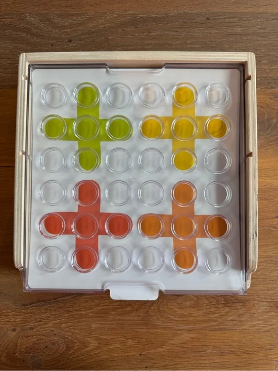 Lovevery Wooden Mosaic Button Board Game Set