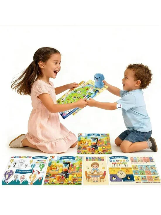 Interactive Talking Flash Cards - Montessori Learning Toys with 20 Posters for