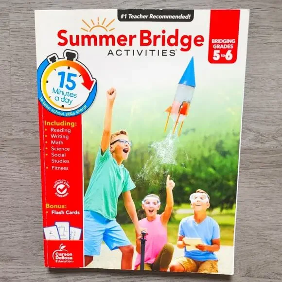 NEW/Unused Summer Bridge Activities Grades 5-6 Educational Workbook Paperback