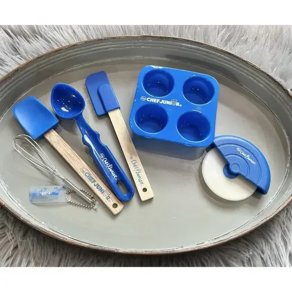 Chef Jr. Kids Cooking Utensils Set - 6pc Kids Tools -‎ Food Grade Chef Supplies