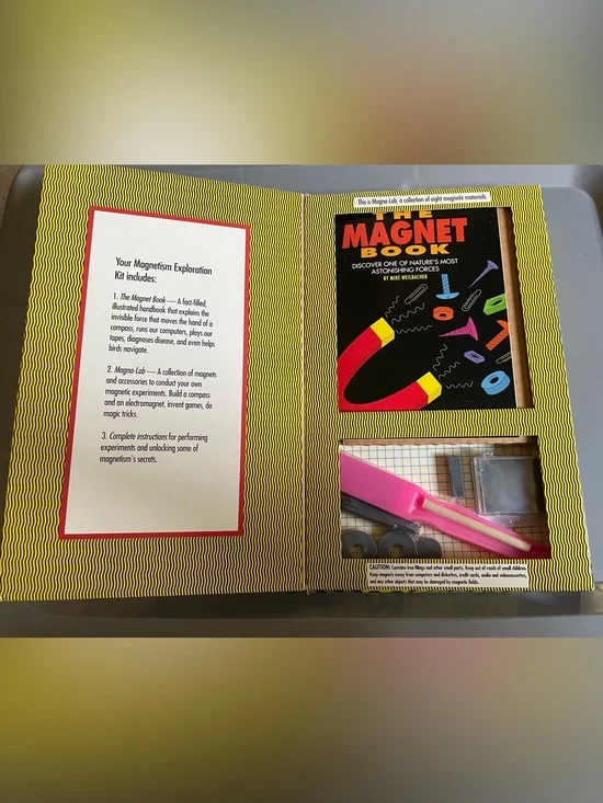 The Magnetism Exploration Kit The Magnet Book Magna-Lab & Instructions Box Wear