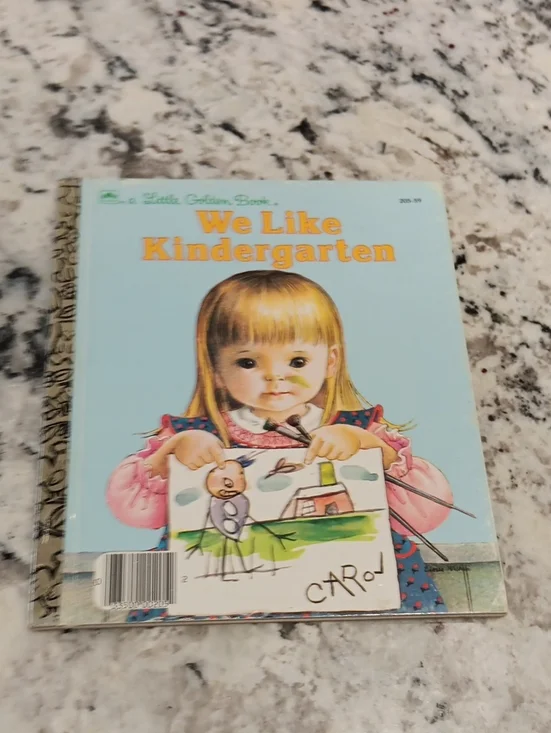 Vintage 1965 We Like Kindergarten  Little Golden Book