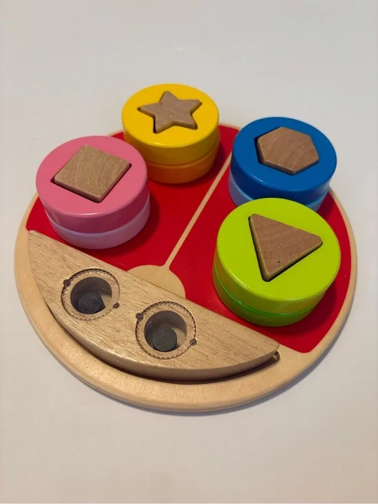 Hape Wooden Ladybug Shape Sorter Puzzle Baby Toddler Toy