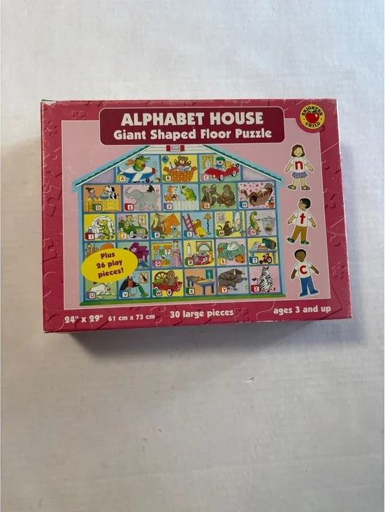 Alphabet house giant shaped floor puzzle - 30 large pieces