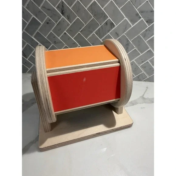 Lovevery Wooden Spinning Rainbow Toy 5-6 Months Montessori Wheel