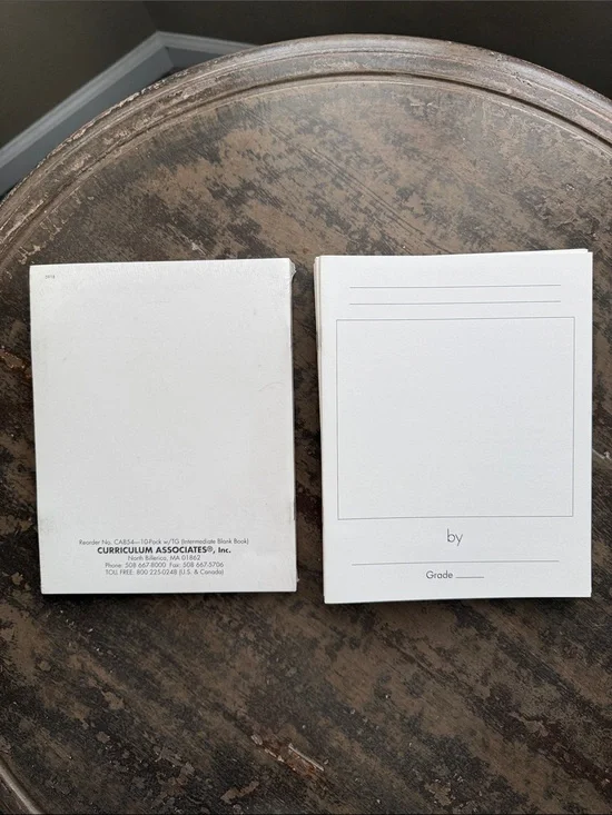 Curriculum Associates Intermediate Blank Books--24 count