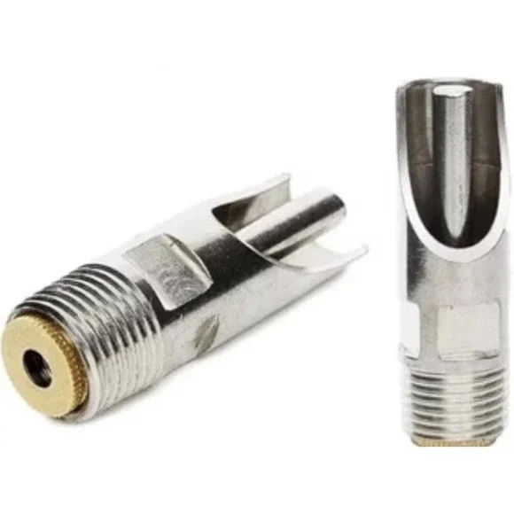 2pcs Stainless Steel Automatic Pig Nipple Drinker, Red Cap, Duckbilled, 1/2 inch