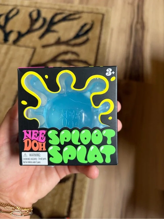 Nee Doh Sploot Splat Blue Stress Ball Toy