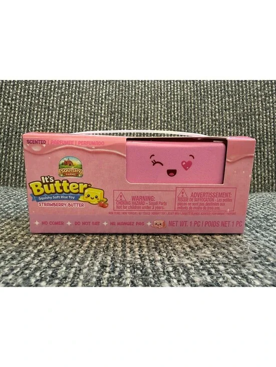 NIB Squishy Farms It's Butter Strawberry Scented Soft Rise Squishy Toy CVS