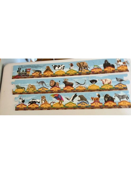 Alphabet train floor puzzle