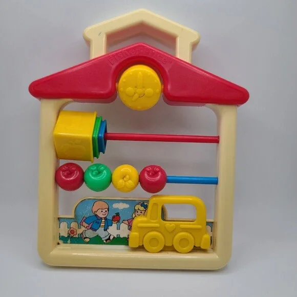 Fisher Price Discovery Beads School Vintage Toy #1062 Travel Size Nesting Cups