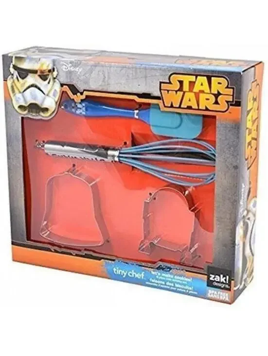 Kids Disney Star Wars Tiny Chef Baking Set 4 Pc Zak Cooking Kit Pretend Play