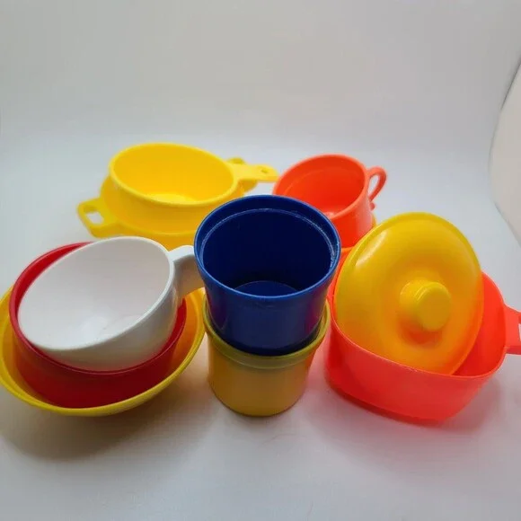 Play Dishes Pretend Strainer Dishes Cup Cover Mixed Lot