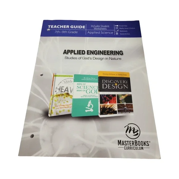 Masterbooks Applied Science Teacher Guide 7th 9th Grade‎ God's Design Nature